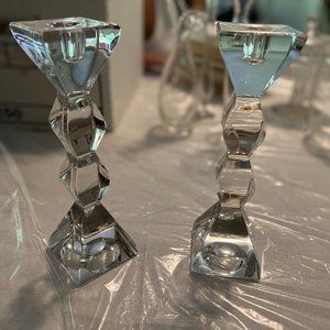 Lenox crystal candle holders